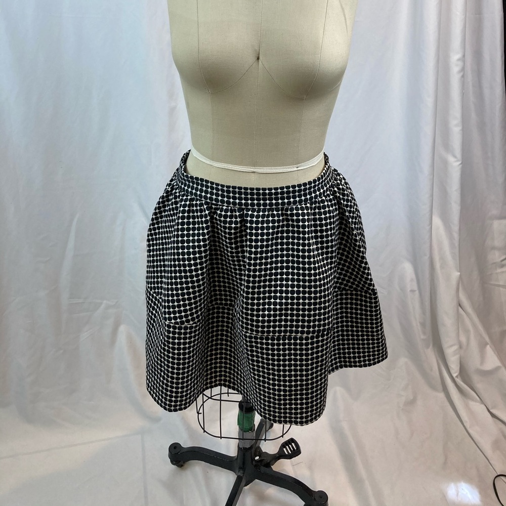 Express polka dot taffeta style skirt
